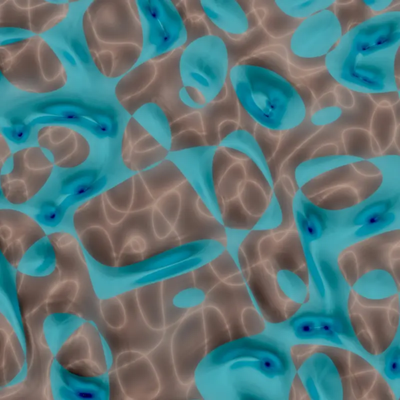 Abstract Blue and Brown Bubble Pattern Jigsaw Puzzle