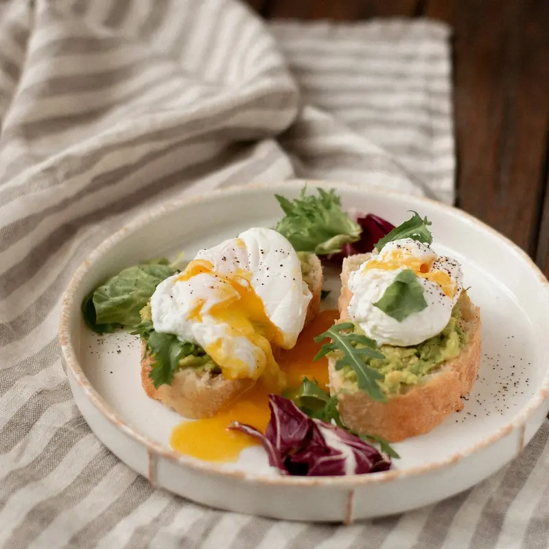 Poached Eggs on Avocado Toast Jigsaw Puzzle