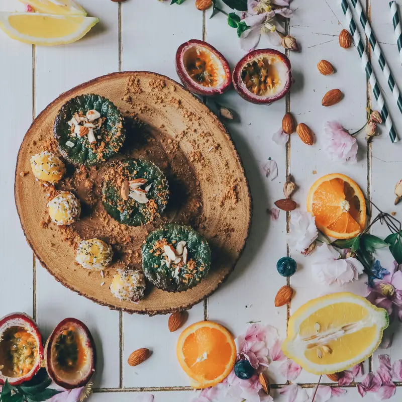 Energy Balls and Tropical Fruits Flat Lay Jigsaw Puzzle