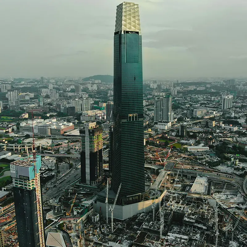 Supertall Tower Rising Over Kuala Lumpur Jigsaw Puzzle