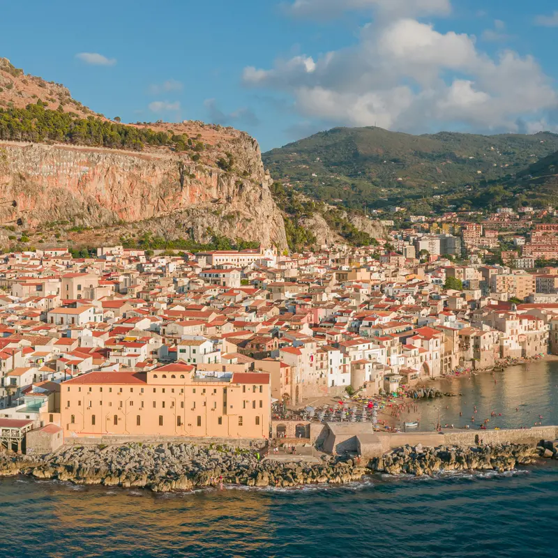 Cefalù Old Town and Rocca, Sicily Jigsaw Puzzle