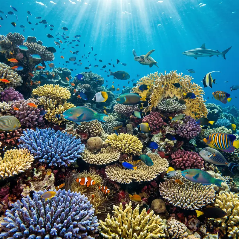 Vibrant Coral Reef Teeming With Fish Jigsaw Puzzle