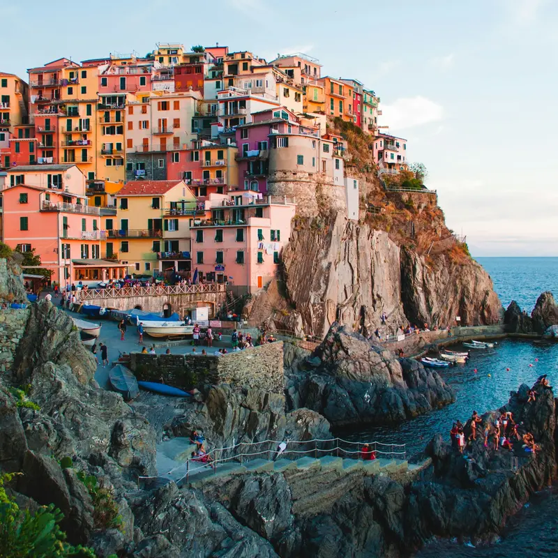 Manarola Village Cliffs in Cinque Terre Jigsaw Puzzle