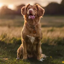Duck Tolling Retriever at Golden Hour — Animals jigsaw puzzle