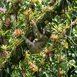 Three-Toed Sloth in Rainforest Canopy — Animals jigsaw puzzle