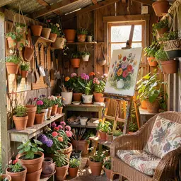 Rustic Garden Shed Flower Studio — Cozy jigsaw puzzle