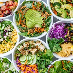 Colorful Buddha Bowls with Avocado and Tofu — Food jigsaw puzzle