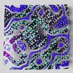 Purple and Blue Beaded Mosaic — Abstract jigsaw puzzle