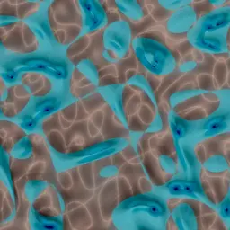 Abstract Blue and Brown Bubble Pattern — Abstract jigsaw puzzle