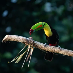 Keel-Billed Toucan on Branch — Animals jigsaw puzzle