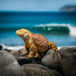 Galápagos Land Iguana on Volcanic Rocks — Animals jigsaw puzzle