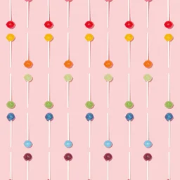 Rainbow Lollipops on Pink — Food jigsaw puzzle