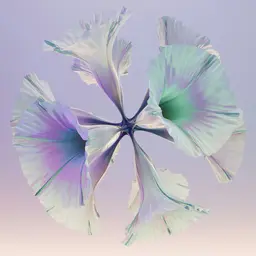 Abstract 3D Flower in Pastel Lavender — Nature jigsaw puzzle