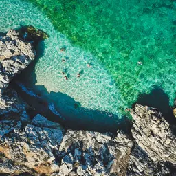 Aerial View of Crystal Clear Sicilian Bay — Nature jigsaw puzzle